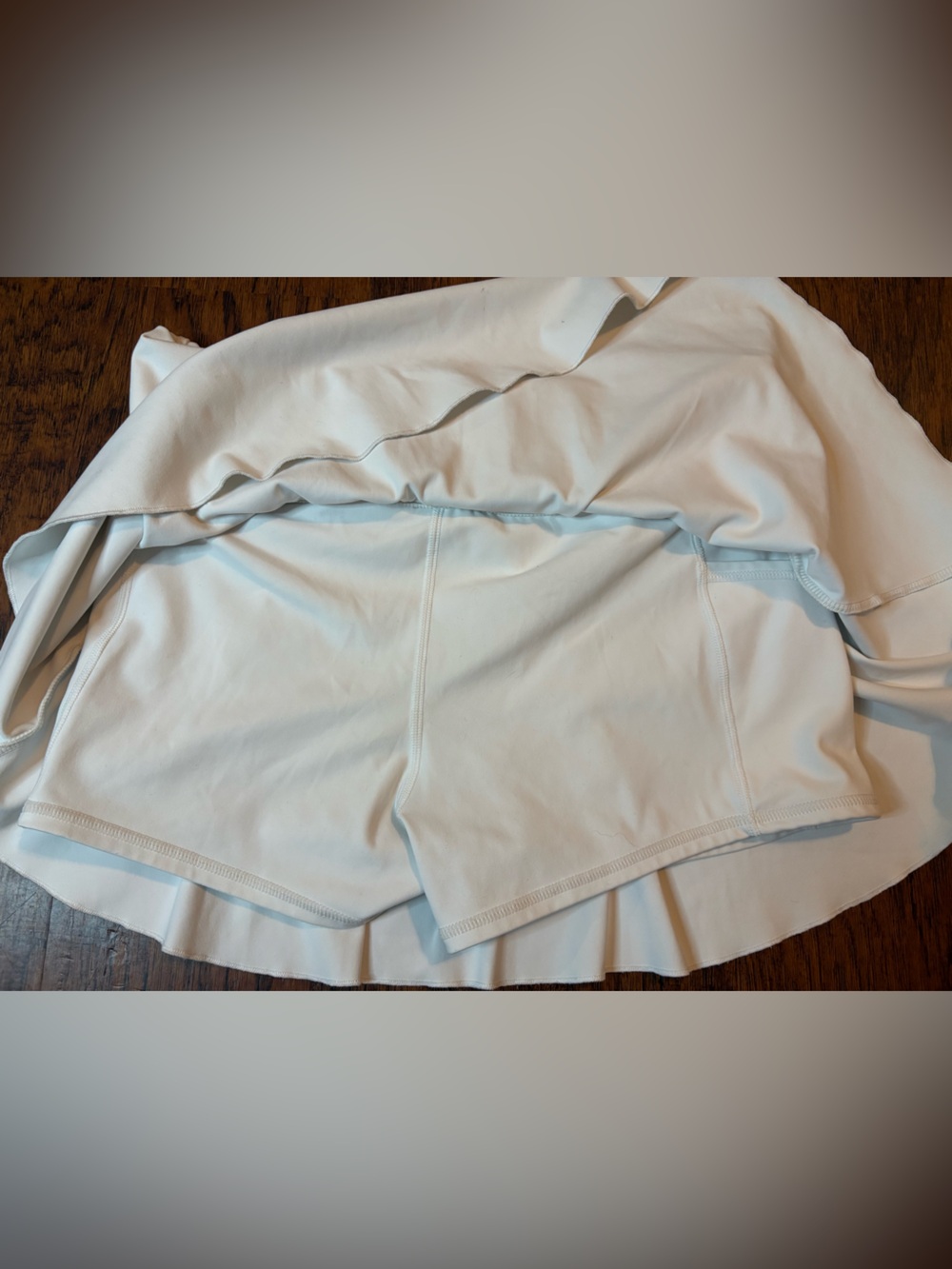 Garage White Ruffled Mini Skirt - Picture 4 of 4